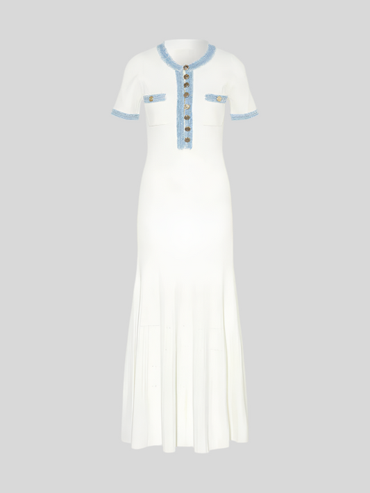 Sommerkleid - Weiß&Blau
