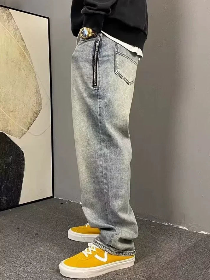 Washed Baggy Jeans