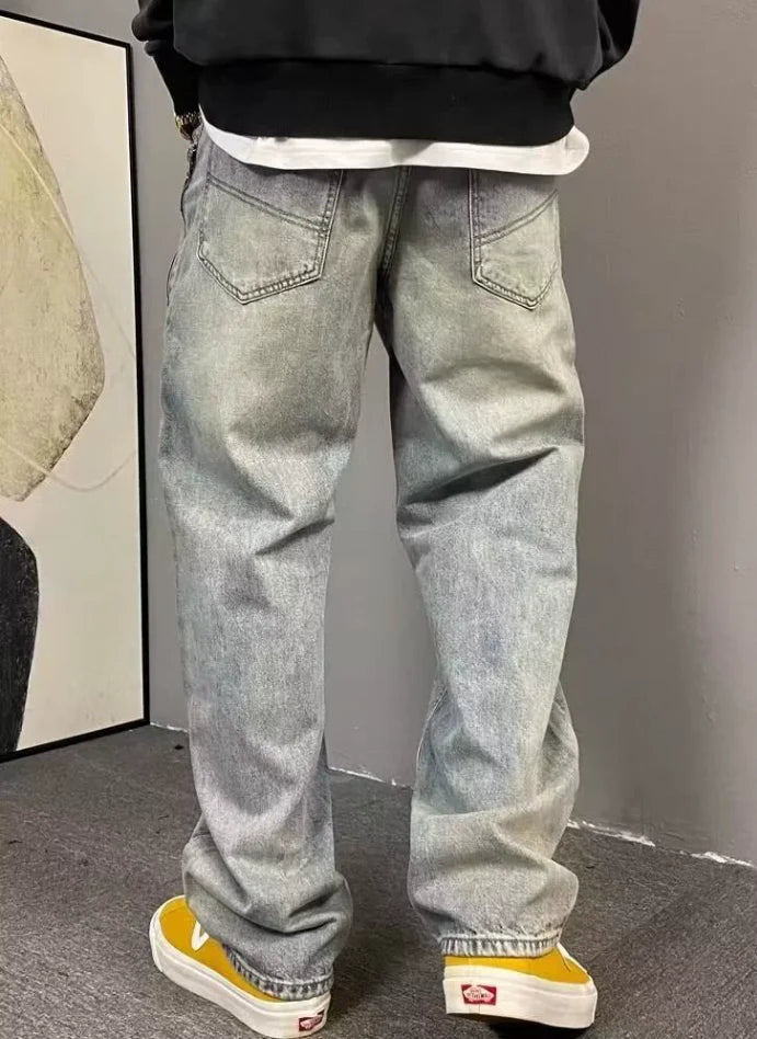 Washed Baggy Jeans