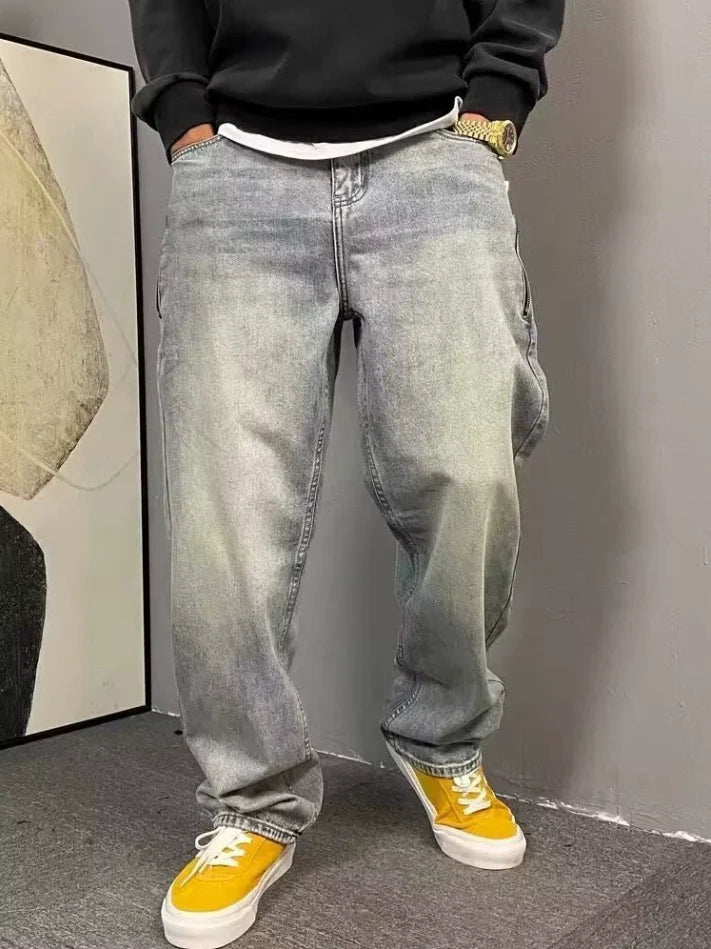 Washed Baggy Jeans