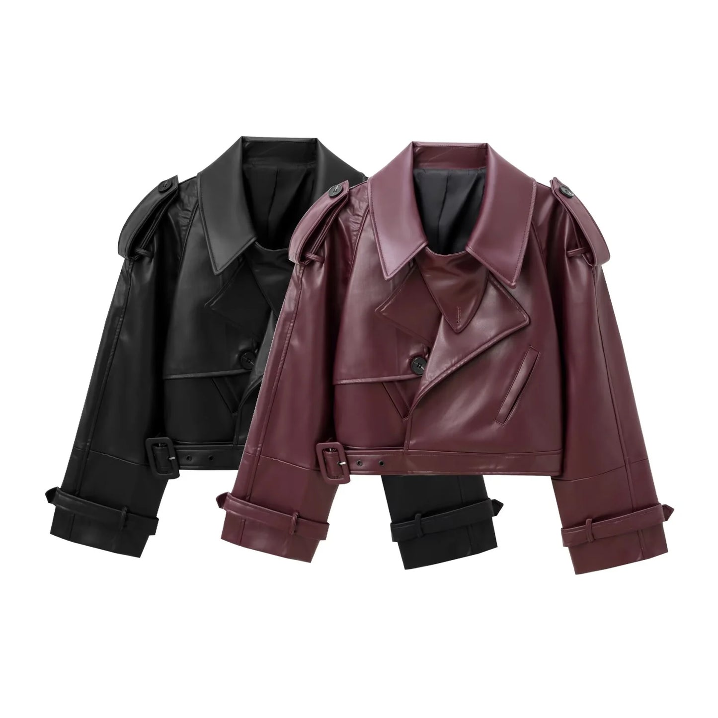 Bordeaux Biker Jacket