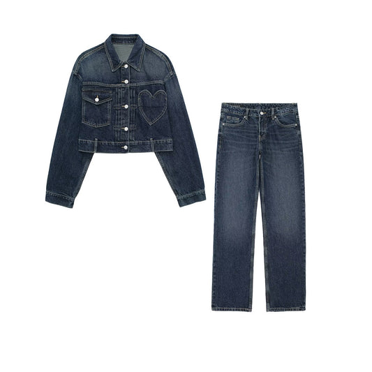 Heart Jeans Set